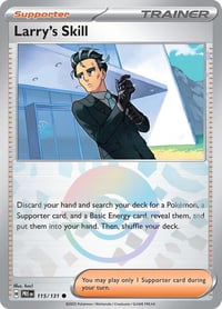 Larry's Skill - 115/131 (Poke Ball Pattern) - SV: Prismatic Evolutions- Near Mint