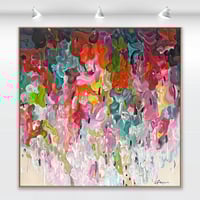 Image 1 of 'Flore intus' - 94x94cm, FRAMED