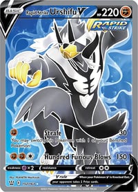 Rapid Strike Urshifu V (Full Art) - SWSH05: Battle Styles- Lightly Played