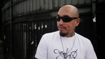 Image of "Mimek One" Original Logo Tee (Black, White)