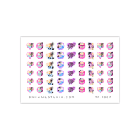 Image 2 of TROPICAL ESCAPE AIRBRUSH NAIL DECALS