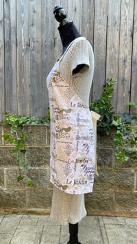 Image 5 of Adult canvas full apron, le jardin