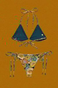 Image 3 of Itsy Bitsy bikini in Psychedelic Meadow Blue