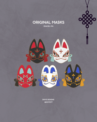 Image 1 of Masks [Original] Enamel Pin