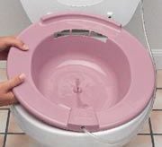 Image 5 of Sitz Bath Round Plastic Pink w/Tubing