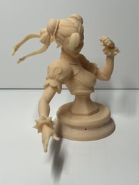 Image 4 of 3D Printed Chun-Li Bust – Street Fighter Fan Model (Pre-Sanded, Unpainted & Unassembled)