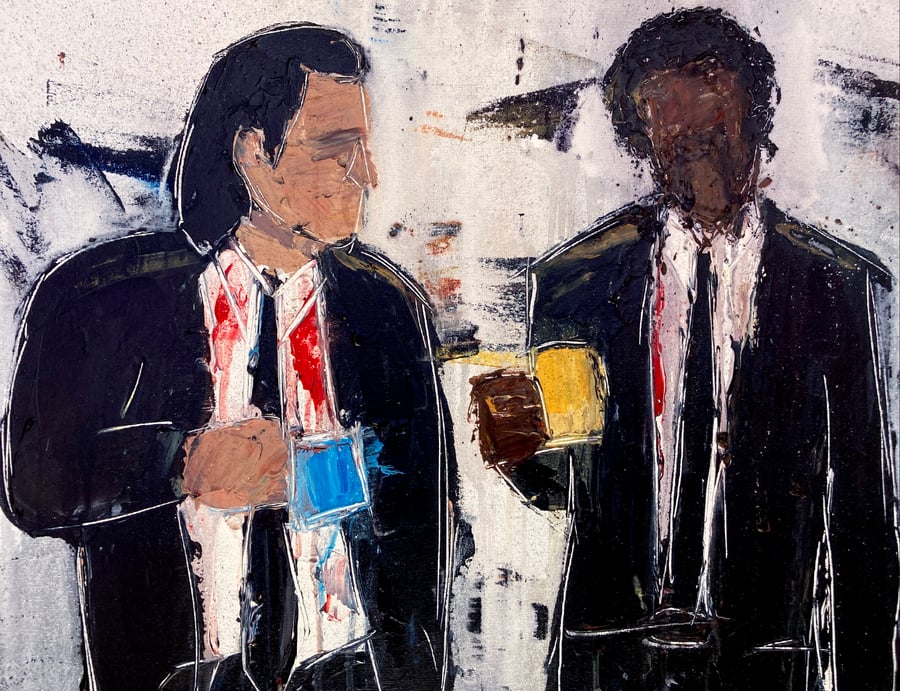 Image of Jules and Vincent (original painting)
