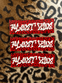 Planet Zine Red Stickers