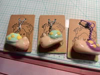 Image 2 of Snail clay charms 