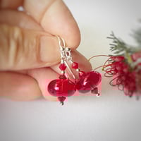 Image 1 of Transparent Red with crystals