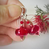 Image 2 of Transparent Red with crystals