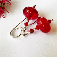 Image 3 of Transparent Red with crystals