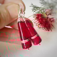 Image 1 of Red Cone Earrings