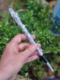 Image 3 of Mini Crystal wand with Aura Quartz Gemstone