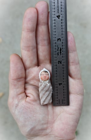 Image of 1:12 Scale OOAK Bundle Baby  #27