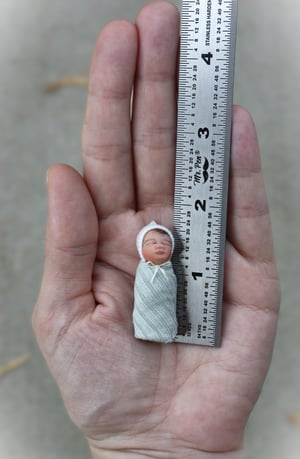 Image of 1:12 Scale OOAK Bundle Baby  #28