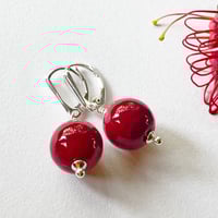 Image 2 of Opaque Red with Leverbacks