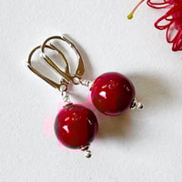 Image 3 of Opaque Red with Leverbacks