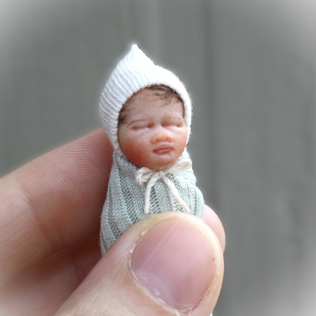 Image of 1:12 Scale OOAK Bundle Baby  #33