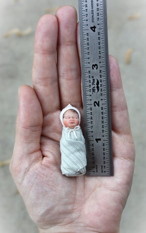Image of 1:12 Scale OOAK Bundle Baby  #33