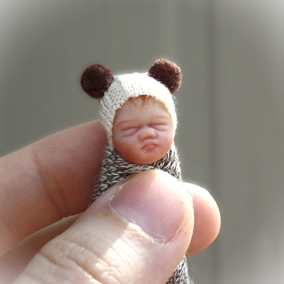 Image of 1:12 Scale OOAK Bundle Baby  #35