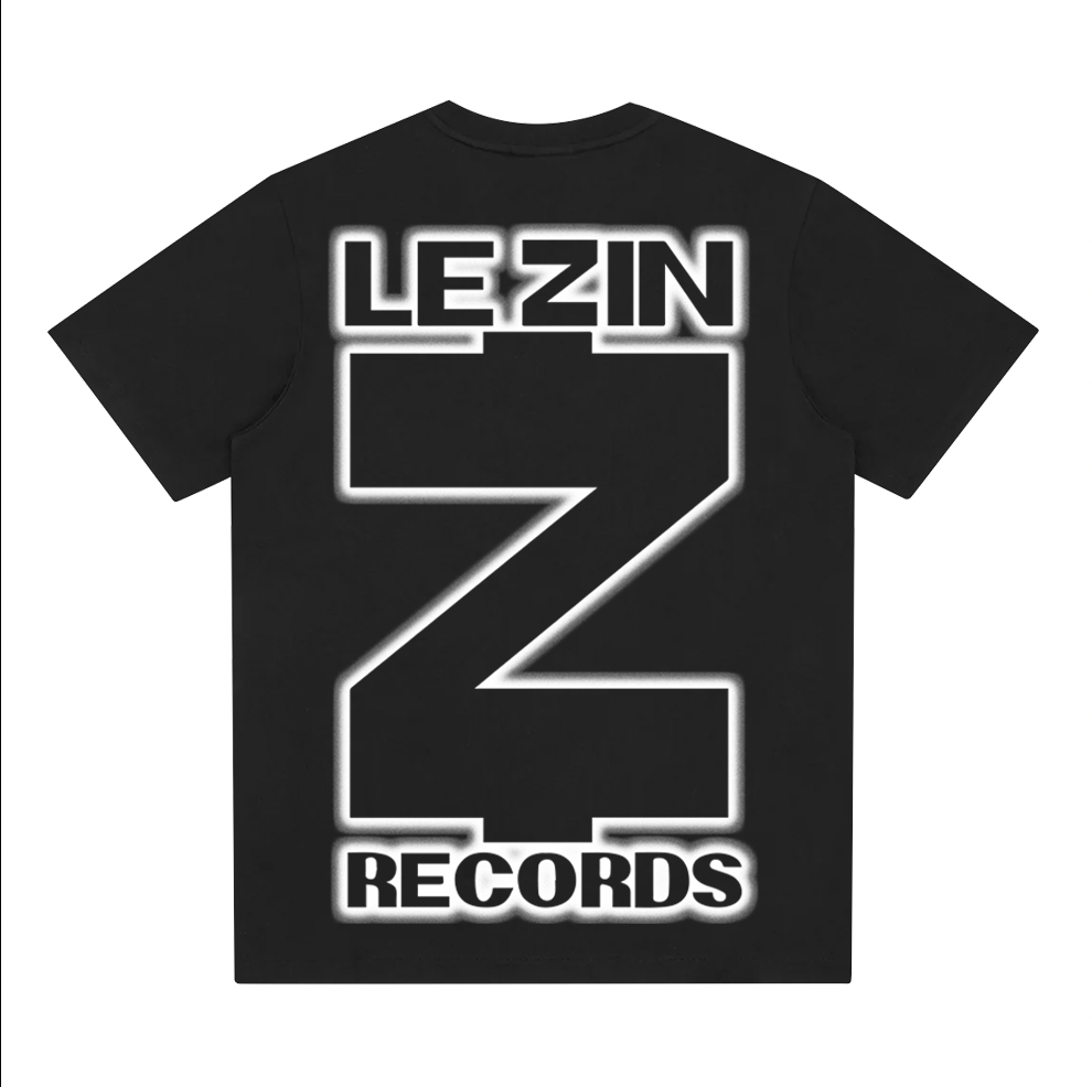 T-Shirt Noir "Le Zin Records" Back