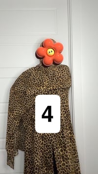 Image 5 of 4-Leopard Print Collection Open kimono  with buttons and Matching Hijab
