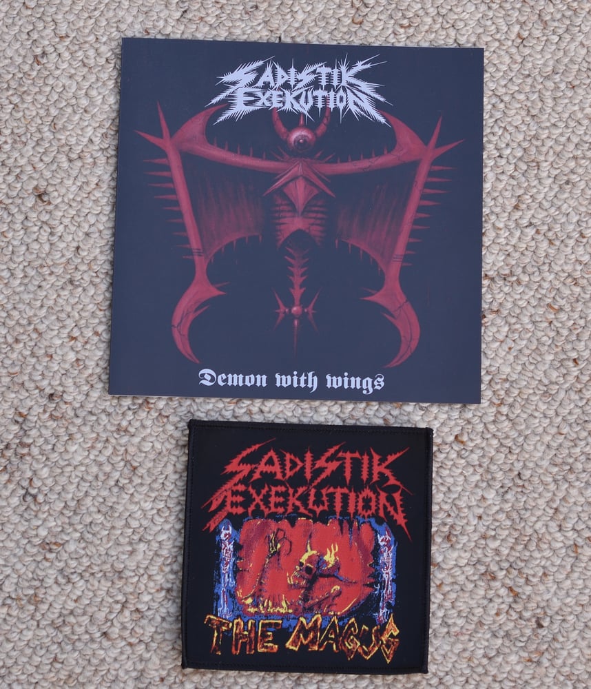 Image of Demon with Wings 7 inch vinyl with bonus The Magus patch - Australia Only