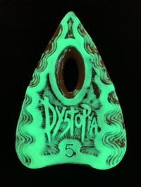 Image 2 of "Dy5topia" LARGE Planchette Wall Hanger- Cinnamon Roll Glow