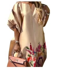 Image 3 of Women’s Elegant floral Printed Maxi Dress.