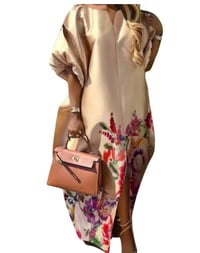 Image 1 of Women’s Elegant floral Printed Maxi Dress.