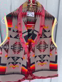 Image 2 of Vintage Blanket Vest Sz. 40