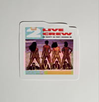 Image 1 of The 2 Live Crew As Nasty As They Wanna Be Glossy Finish Vinyl Sticker
