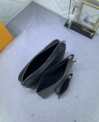 Image 3 of Lou Side Bag - Grey and Black 