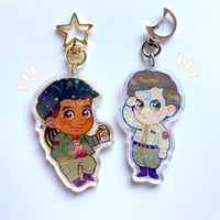 Red Dwarf Dave Lister and Arnold Rimmer Double Sided Keychain