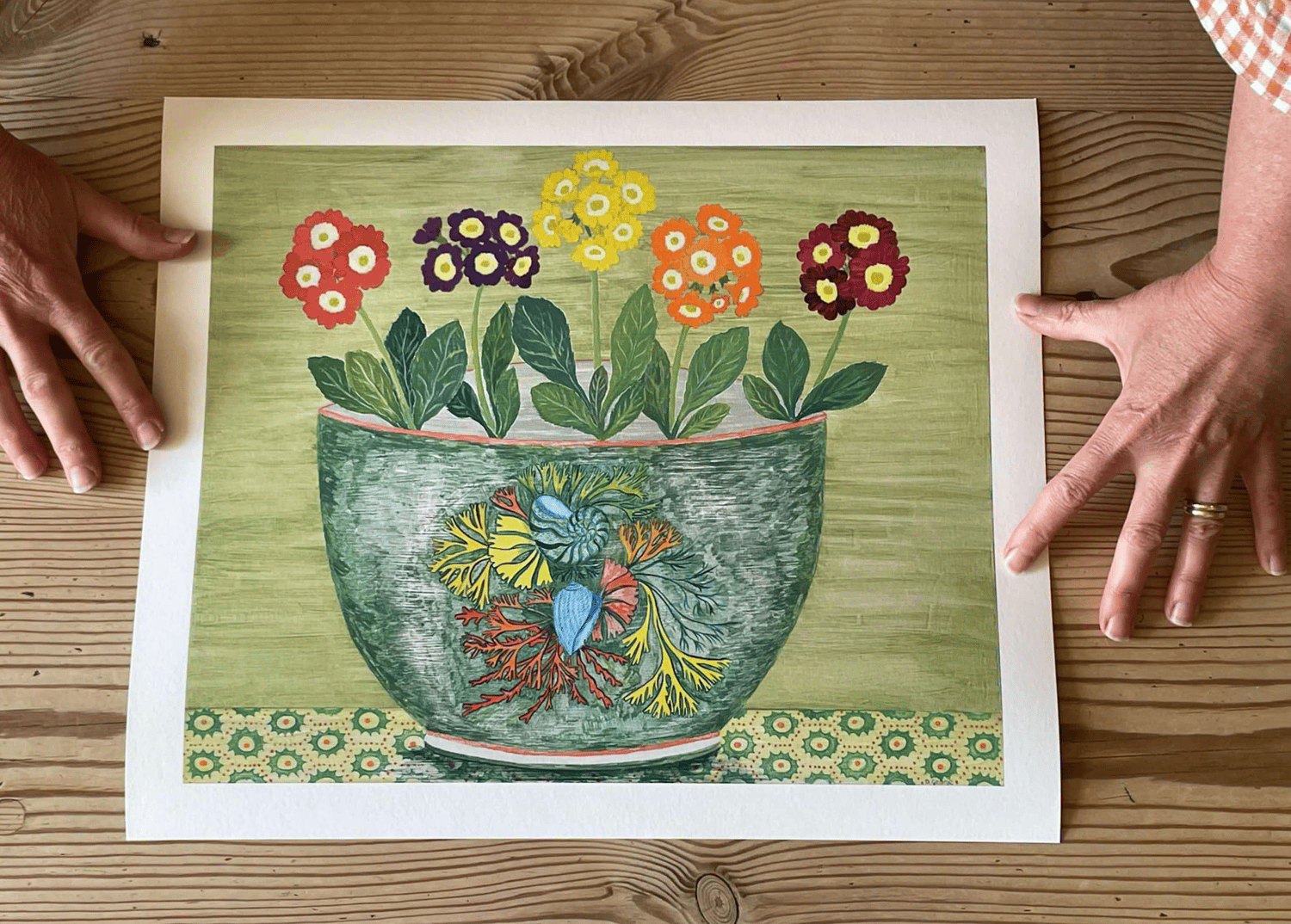Image of Limited edition Shell Bowl and Auriculas