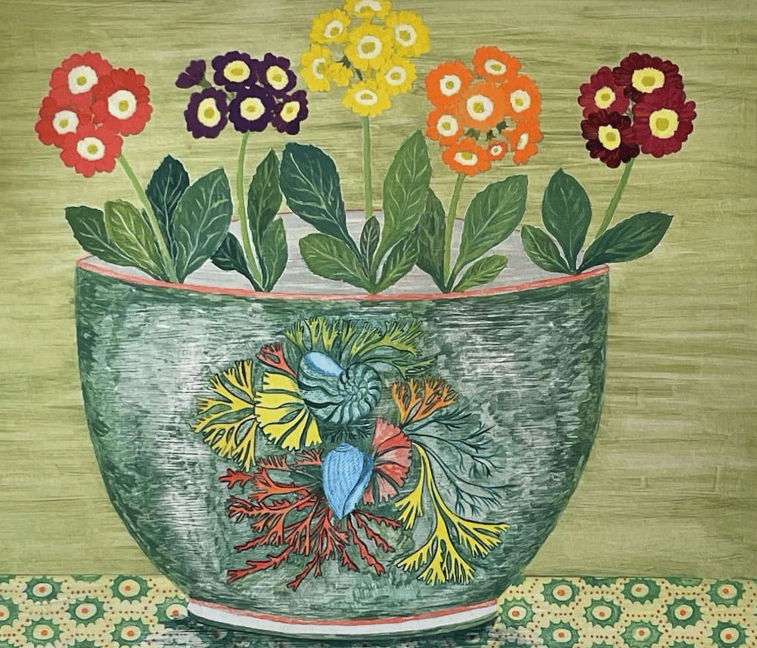 Image of Limited edition Shell Bowl and Auriculas
