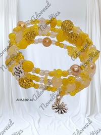 Image 1 of ANA826146 - Yellow Memory Wire Bracelet