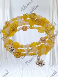 Image 2 of ANA826146 - Yellow Memory Wire Bracelet
