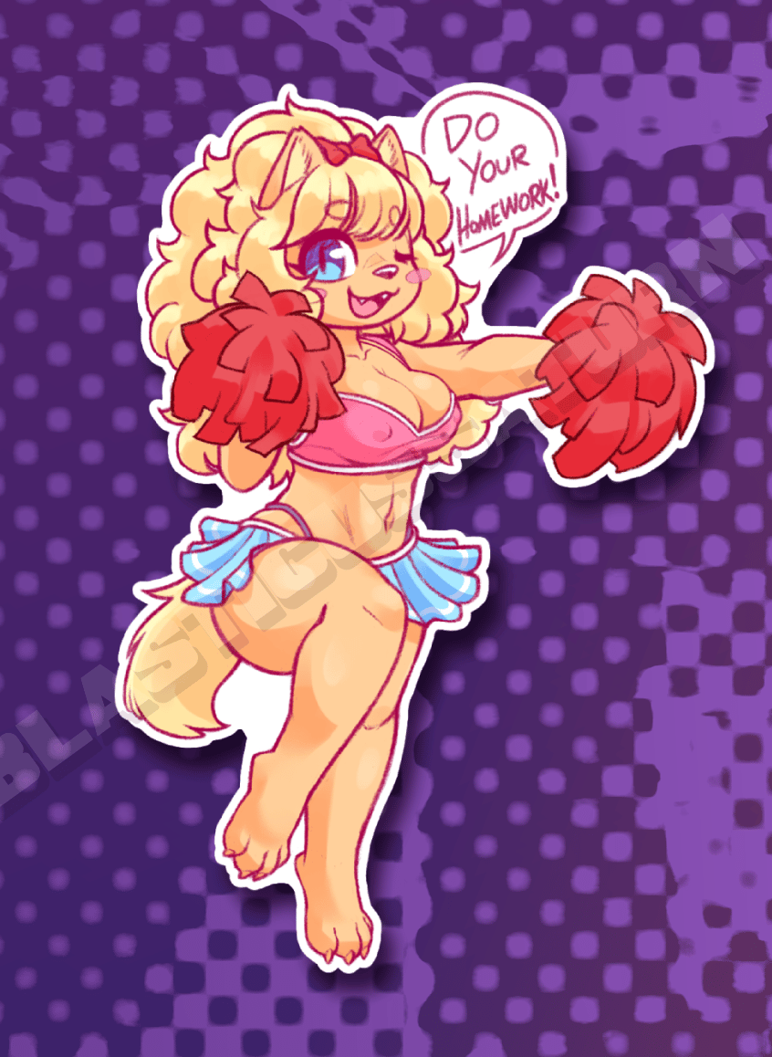 Cheerleader Pomo - Vinyl Stickers