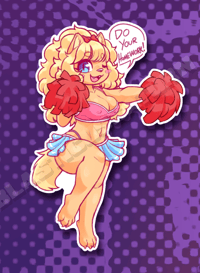 Image 3 of Cheerleader Pomo - Vinyl Stickers