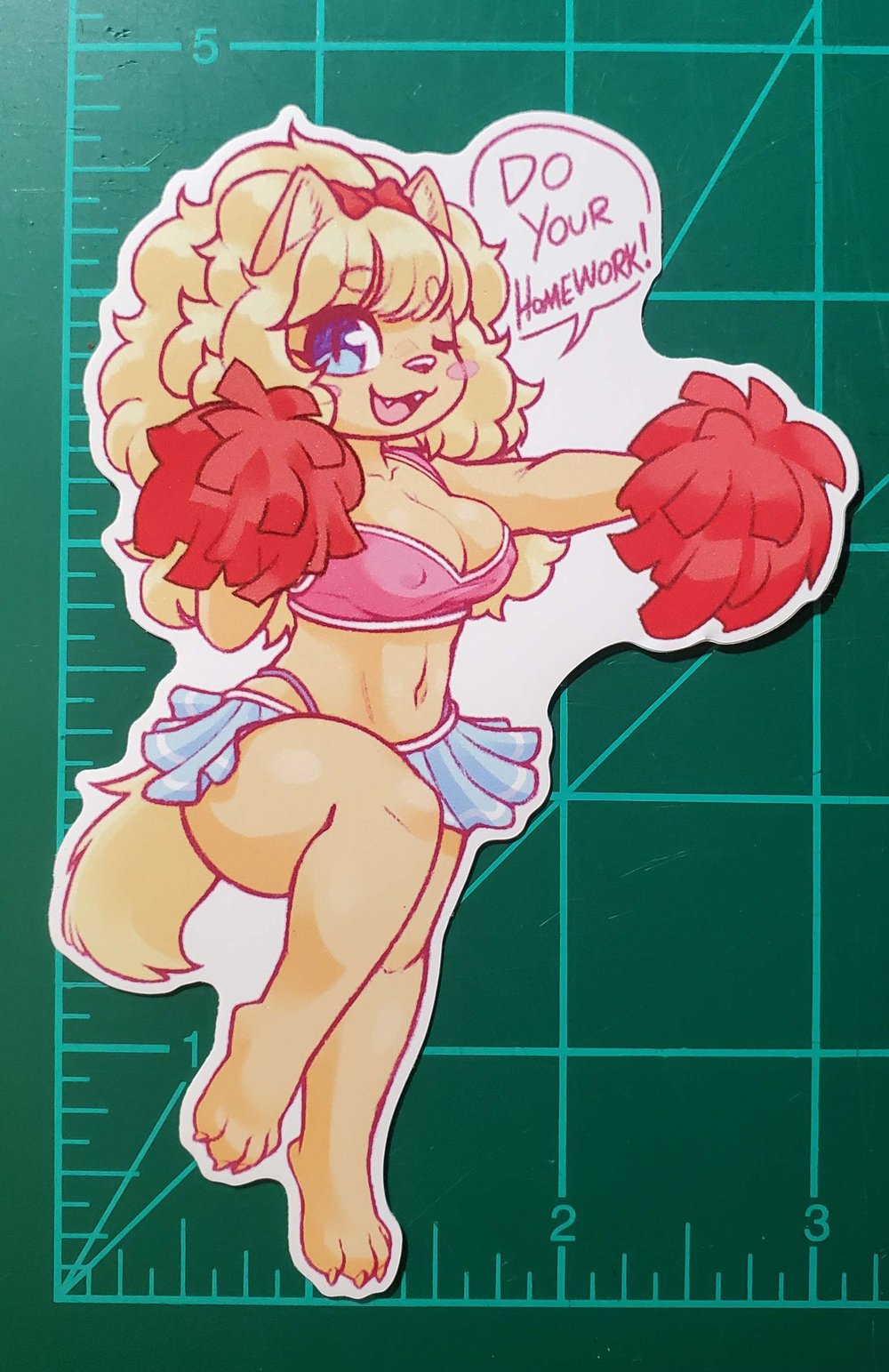 Cheerleader Pomo - Vinyl Stickers
