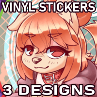 Image 1 of Biscuit trio - Iridescent Vinyl Stickers