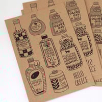 Image 1 of Olive Oil - Kraft Postcard