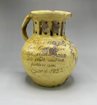 Image 4 of Early English Slipware Puzzle Jug, Bideford, North Devon. 