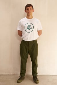 Image 1 of TAPER TROUSER COTTON in Olive £260.00 