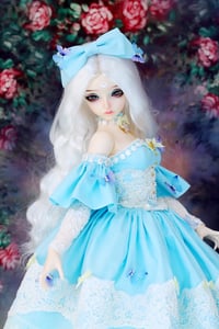 Image 2 of Handmade Doll Outfit - Fairyland Feeple 60 - blue dress