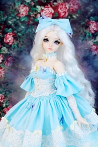 Image 4 of Handmade Doll Outfit - Fairyland Feeple 60 - blue dress