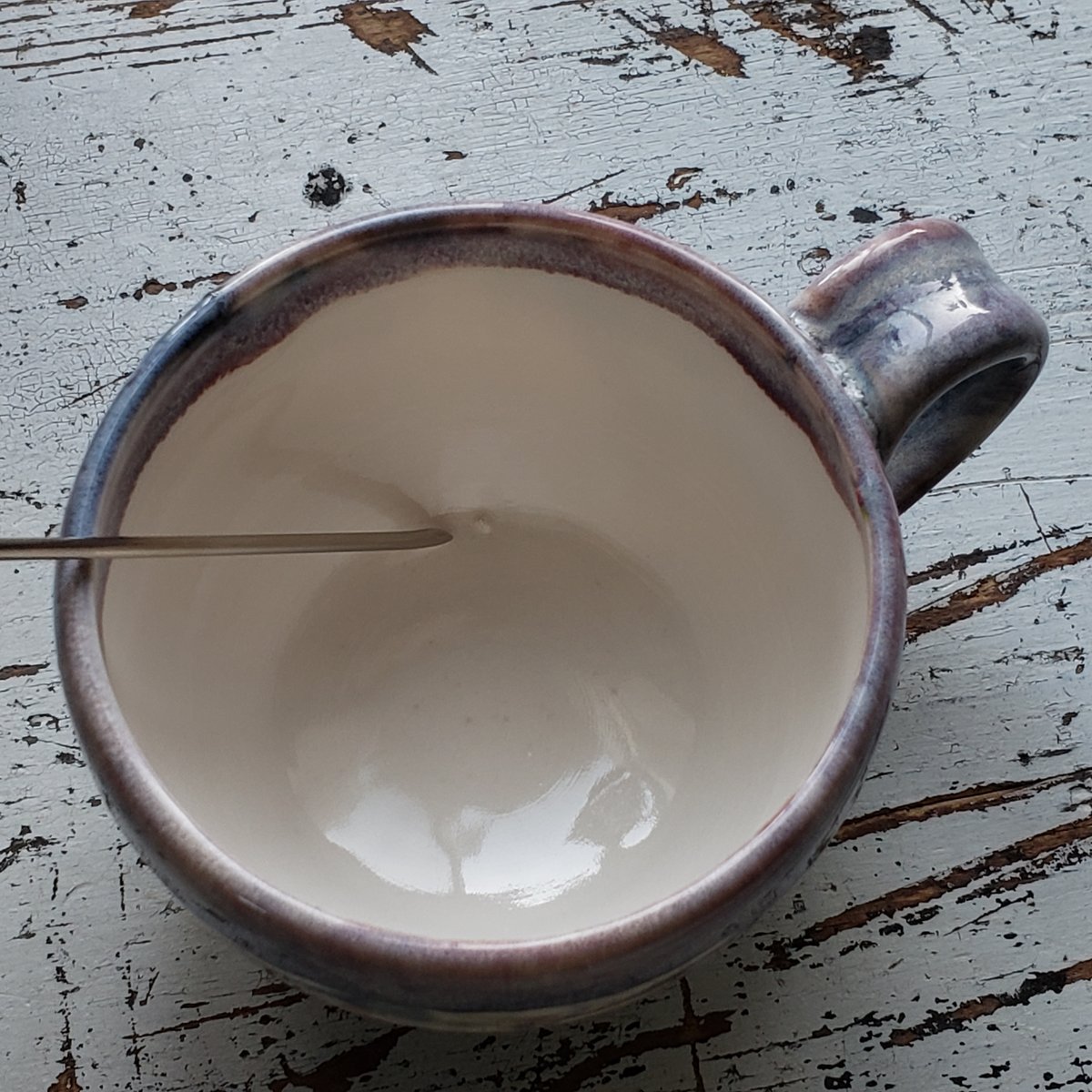 Image of Discounted 6 oz. (175 ml) Marbled Tea Steeper with Cup and Saucer 04202502