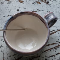 Image 8 of Discounted 6 oz. (175 ml) Marbled Tea Steeper with Cup and Saucer 04202502